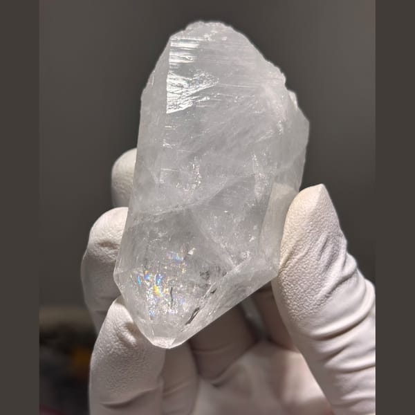 Clear quartz crystal from Xuebaoding, Sichuan, China, natural mineral specimen, photo 1 of 5