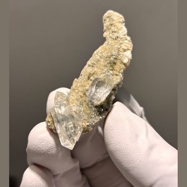 Clear quartz crystal with mica from Xuebaoding, natural mineral for display, photo 5 of 5