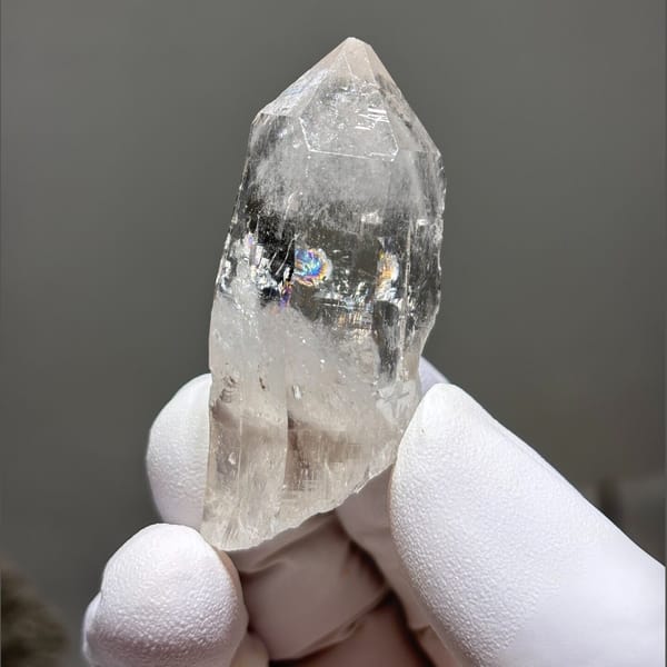 Clear quartz floater crystal from Xuebaoding, Sichuan, China, natural mineral specimen, photo 1 of 5