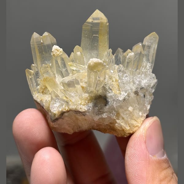 Clear quartz crystal cluster from Sichuan, natural mineral for display, photo 5 of 5