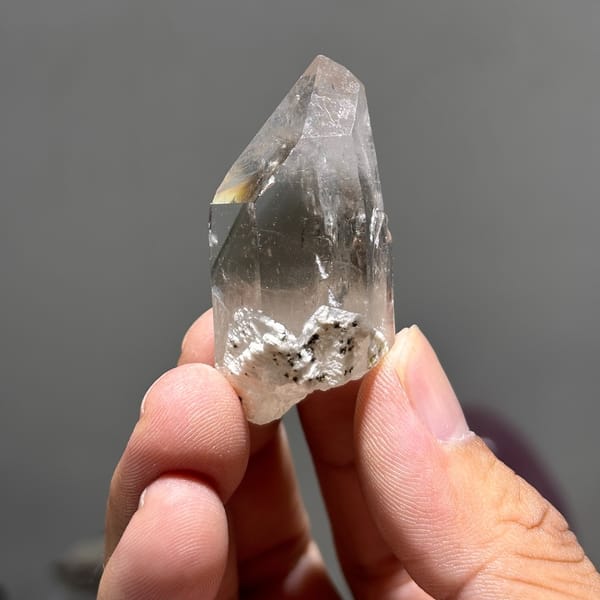 Smoky quartz crystal from Fujian, 5 cm across, raw mineral specimen, photo 2 of 5