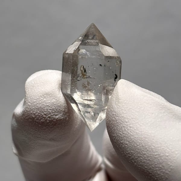 Quartz crystal with calcite from Yunnan, China, natural mineral specimen, photo 1 of 5