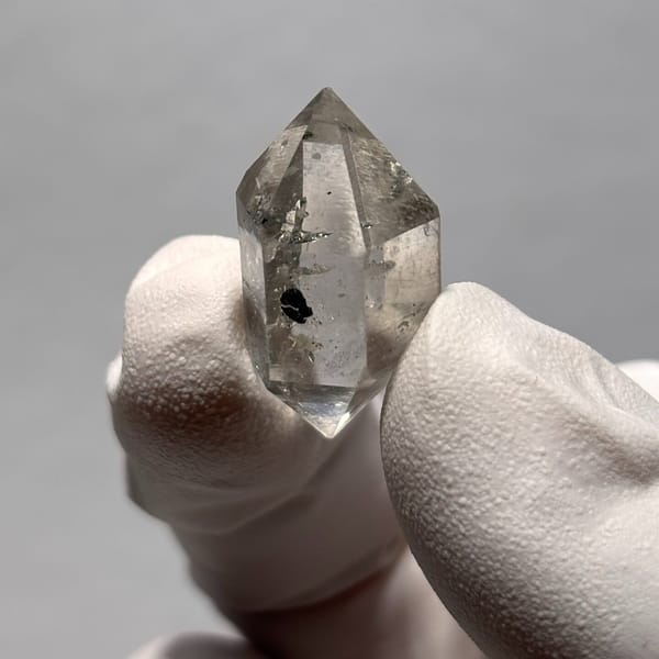 Quartz crystal with calcite from Yunnan, natural mineral for display, photo 5 of 5