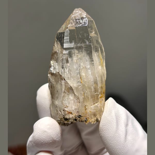 Quartz crystal from Pakistan, 5.9 cm across, raw mineral specimen, photo 2 of 5