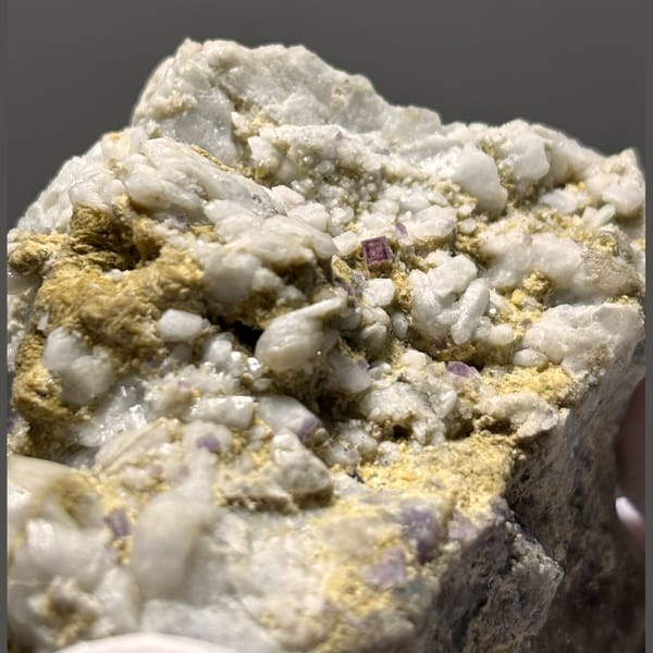 Crystals of fluorite with quartz from Hunan, one-of-a-kind specimen, photo 3 of 5