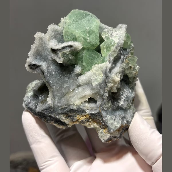 One-of-a-kind sugary fluorite crystal specimen from Fujian, China, photo 4 of 5
