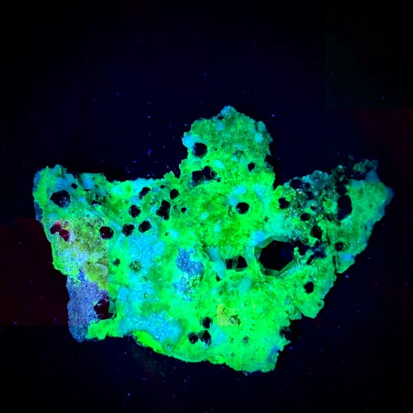 Large dark-red garnet crystals with hyalite opal on feldspar from Yunxiao, Fujian, China, second angle