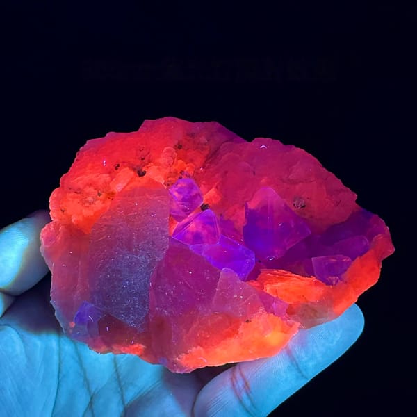 White fluorite octahedra with calcite prism and quartz from Inner Mongolia, China, second angle