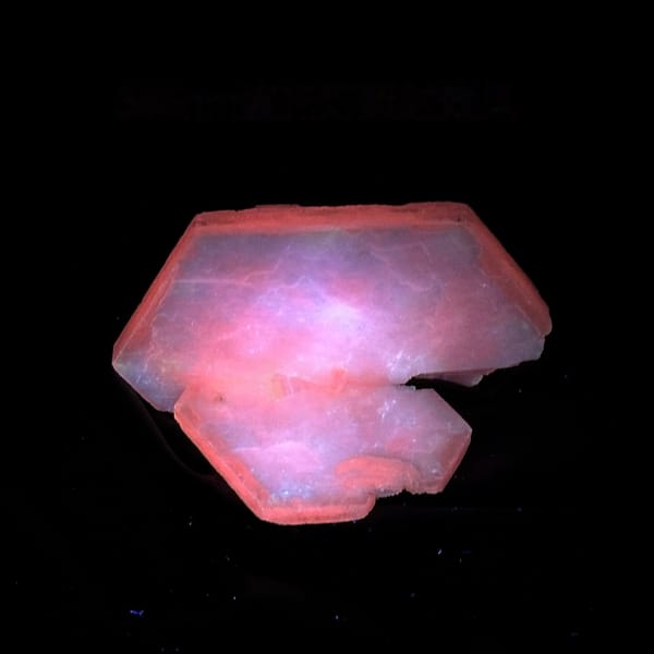Large flat milky-white tabular calcite crystal from Fujian, China, second angle