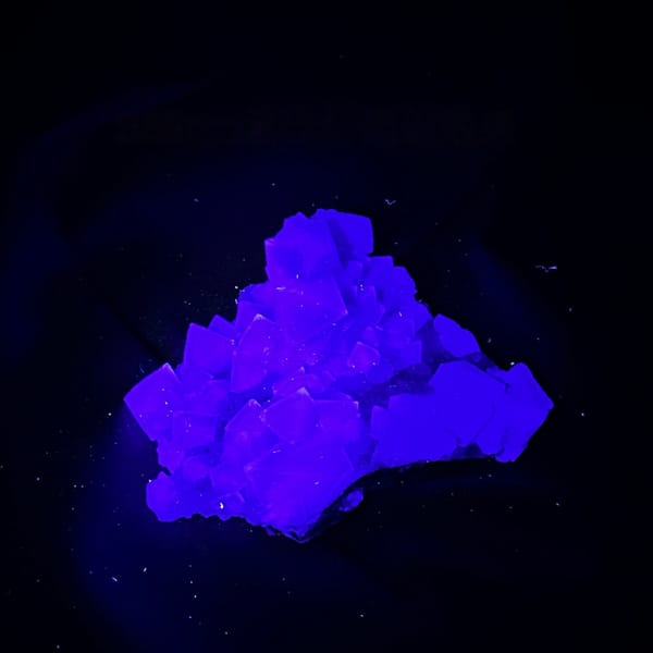 Teal-green sugar-frosted fluorite octahedra from Fujian, China, second angle