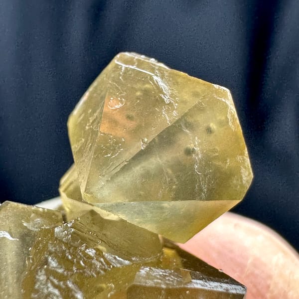 Yellow diamond-shaped quartz crystals with goethite from Inner Mongolia, China, second angle