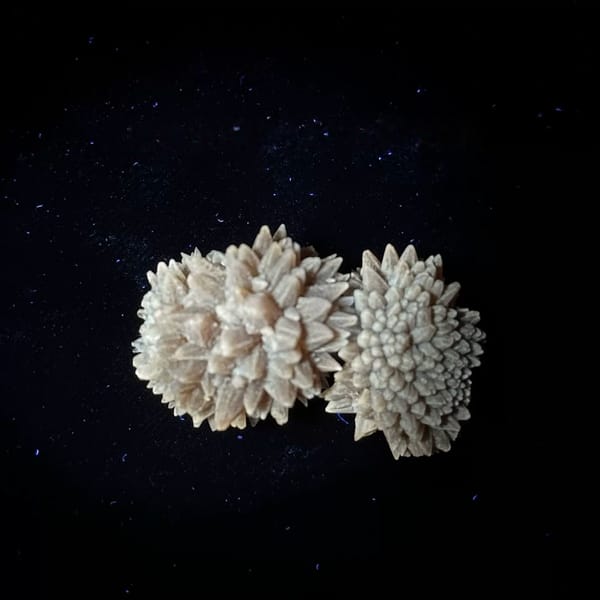 Amber calcite balls of radiating crystals from Guizhou, China, second angle