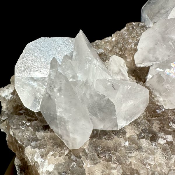 Calcite and fluorite, from Fujian, China, reverse side