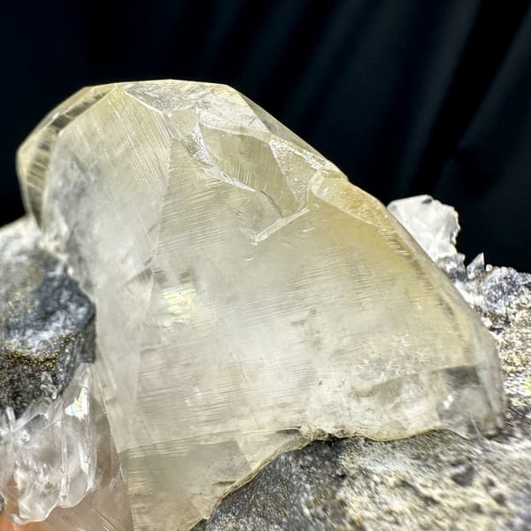 Calcite crystal, from Fujian, China, natural mineral specimen, reverse side