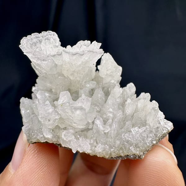 White calcite cluster from Guizhou, China, second angle