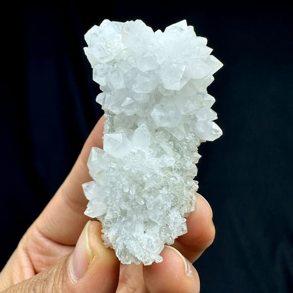 White quartz cluster with clear point and white fluorite from Guangdong, China, second angle