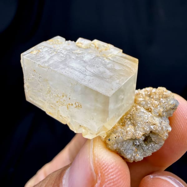 Blocky crystal of calcite from China, one-of-a-kind specimen, photo 3 of 5