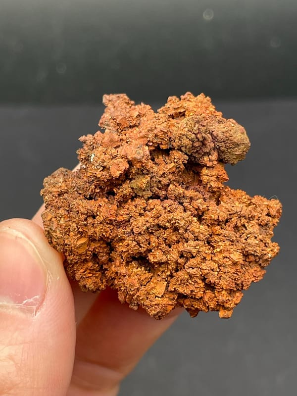 Spongy branching native copper mass from Hubei, China, top view