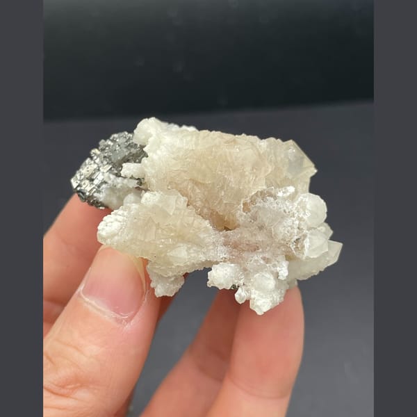Crystals of clear quartz with arsenopyrite from Inner Mongolia, one-of-a-kind specimen, photo 3 of 8