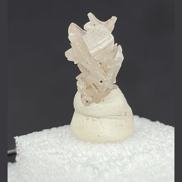 Crystal cluster of white cerussite, one-of-a-kind specimen, photo 3 of 6