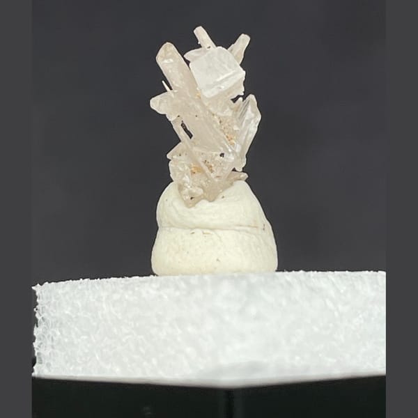 White cerussite crystal cluster, natural mineral for display, photo 5 of 6