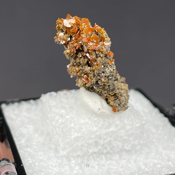 Wulfenite specimen from Xinjiang, 2.1 × 1.4 × 1 cm, photo 6 of 6