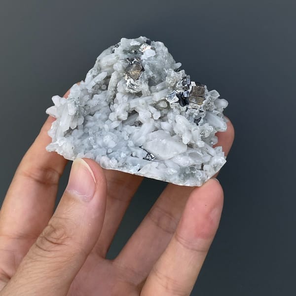 Quartz crystals from Inner Mongolia, 7.2 cm across, raw mineral specimen, photo 2 of 6