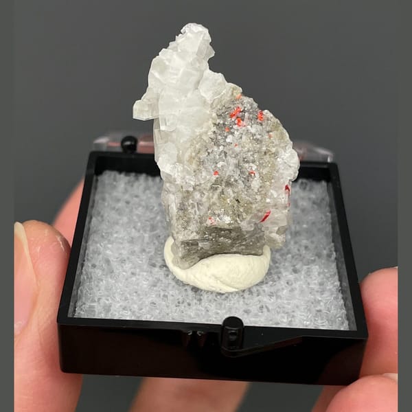 Calcite specimen from Shimen, 3.1 × 1.8 × 1.5 cm, photo 6 of 6