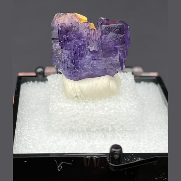 Fluorite specimen from Xinjiang, 1.6 × 1.4 × 0.9 cm, photo 6 of 6