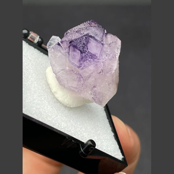 One-of-a-kind purple fluorite crystal specimen from Henan, China, photo 4 of 6