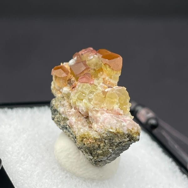 One-of-a-kind color-zoned tourmaline crystal specimen from China, photo 4 of 6