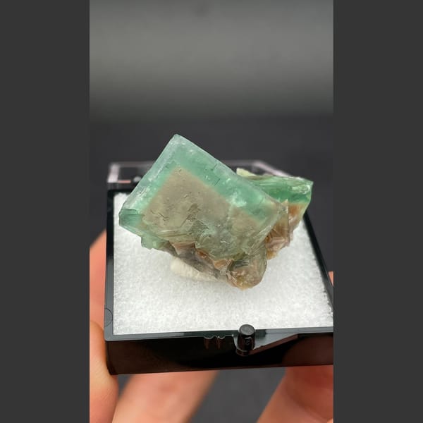 Fluorite specimen from Hebei, 3.1 × 2.5 × 1.7 cm, photo 6 of 6