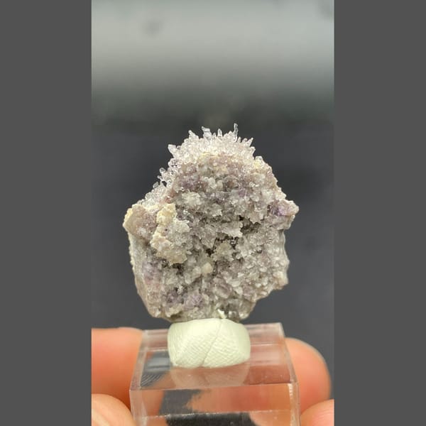 One-of-a-kind pale purple yttrian fluorite crystal specimen from Qinglong, Guizhou, China, photo 4 of 6