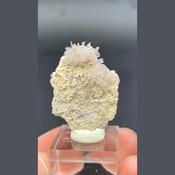 Yttrian fluorite specimen from Qinglong, 2.8 × 2.1 × 0.8 cm, photo 6 of 6