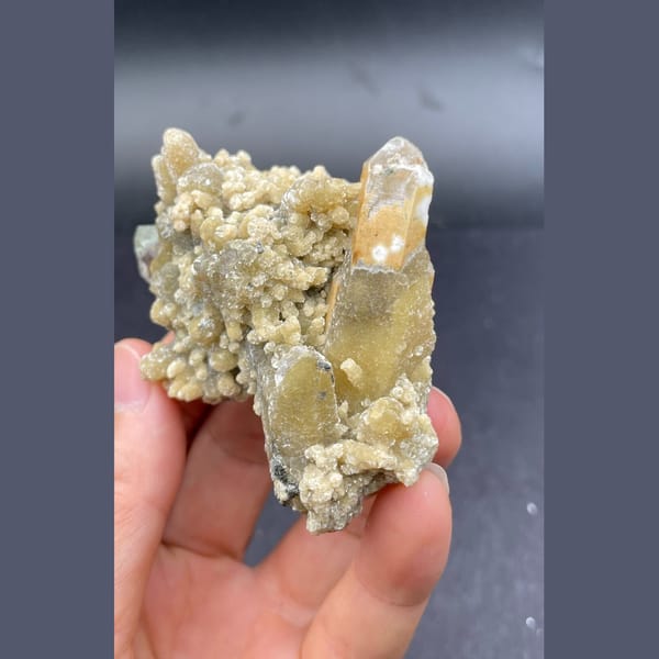 Crystals of quartz with mica from Inner Mongolia, one-of-a-kind specimen, photo 3 of 6