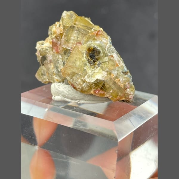 Crystals on matrix of color-zoned tourmaline from China, one-of-a-kind specimen, photo 3 of 6