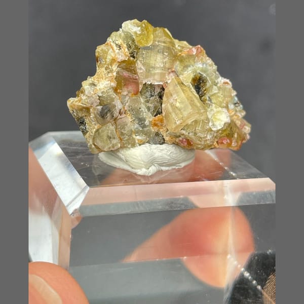 One-of-a-kind color-zoned tourmaline crystal specimen from China, photo 4 of 6