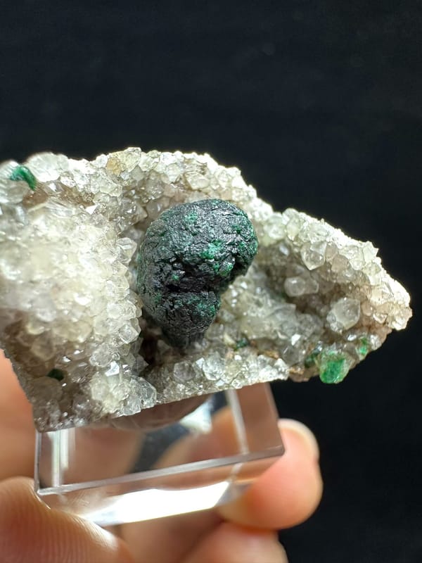 Malachite from DR Congo, individual mineral specimen view 2