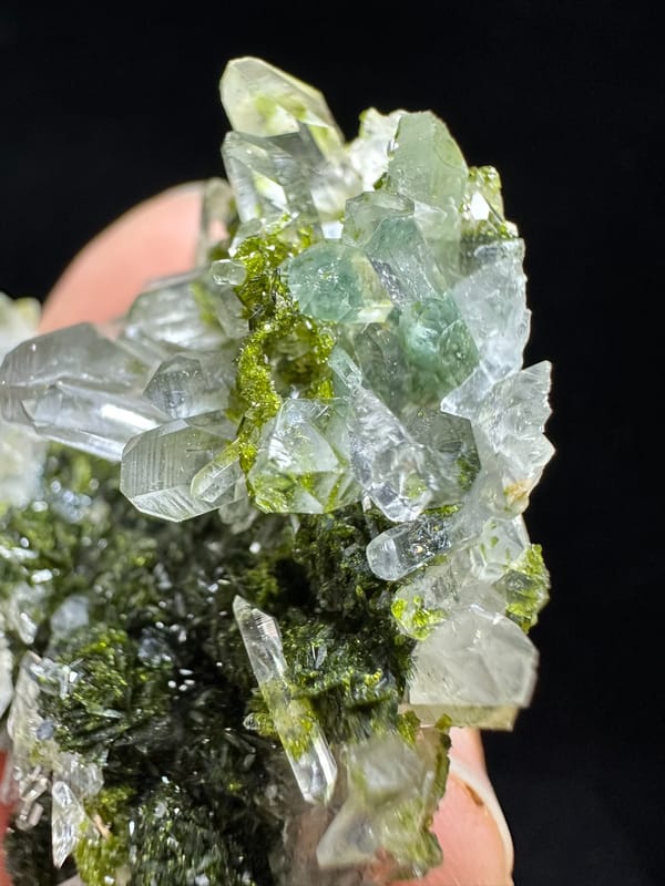 Epidote from Sichuan, China, individual mineral specimen view 2