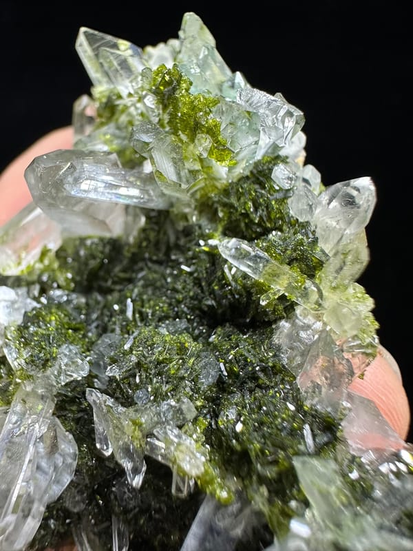 Epidote from Sichuan, China, individual mineral specimen view 3