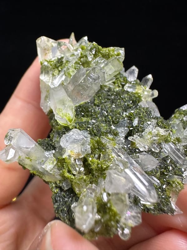 Epidote from Sichuan, China, individual mineral specimen view 4