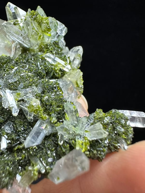 Epidote from Sichuan, China, individual mineral specimen view 5
