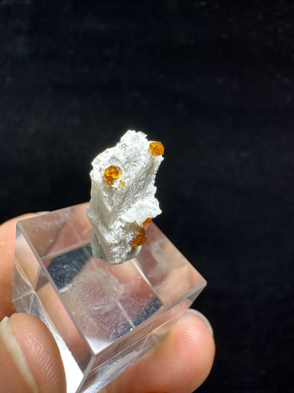 Spessartine from Fujian, China, individual mineral specimen view 1