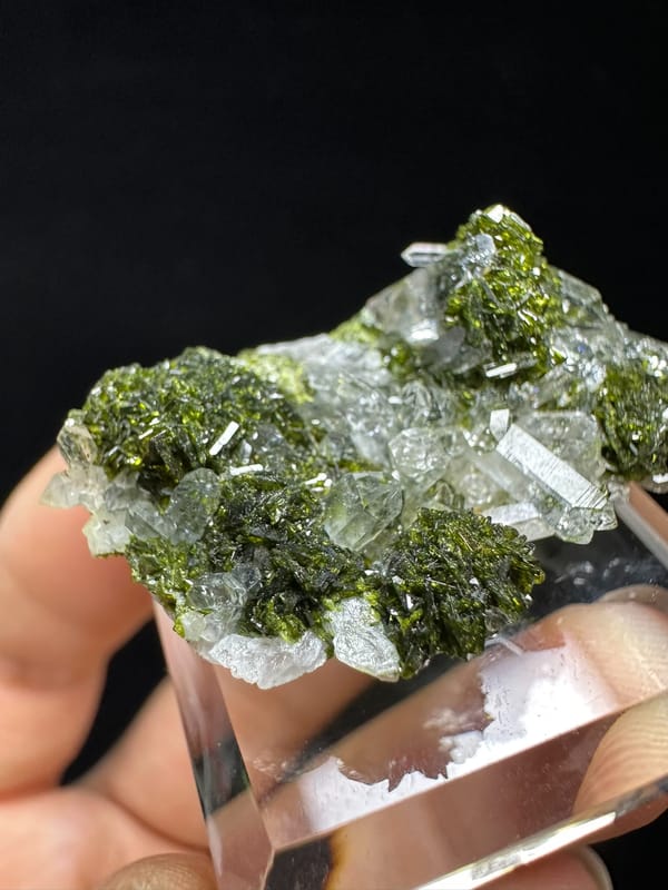 Epidote, individual mineral specimen view 1 for a mineral collection