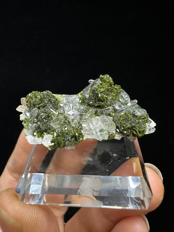 Epidote, individual mineral specimen view 2 for a mineral collection