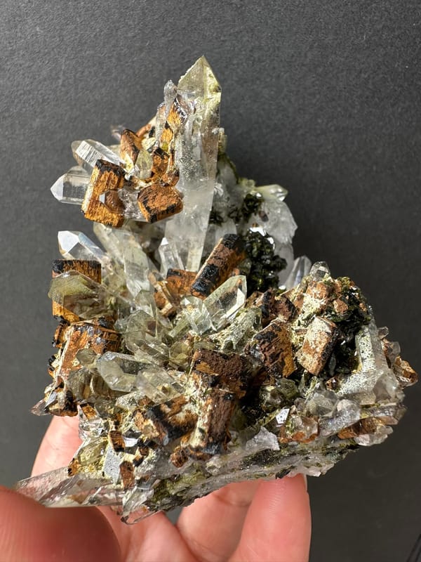 Epidote from Sichuan, China, individual mineral specimen view 1