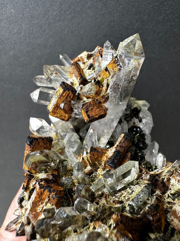 Epidote from Sichuan, China, individual mineral specimen view 3