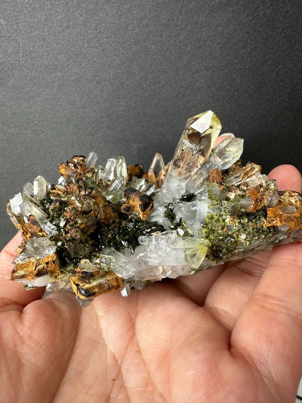 Epidote from Sichuan, China, individual mineral specimen view 6