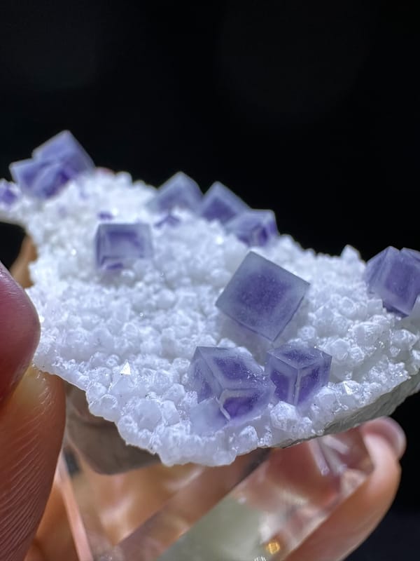 Fluorite from Yaogangxian Mine, Yizhang Co., Hunan, China, individual mineral specimen view 2
