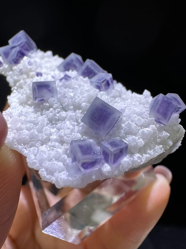 Fluorite from Yaogangxian Mine, Yizhang Co., Hunan, China, individual mineral specimen view 3